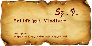Szilágyi Vladimir névjegykártya